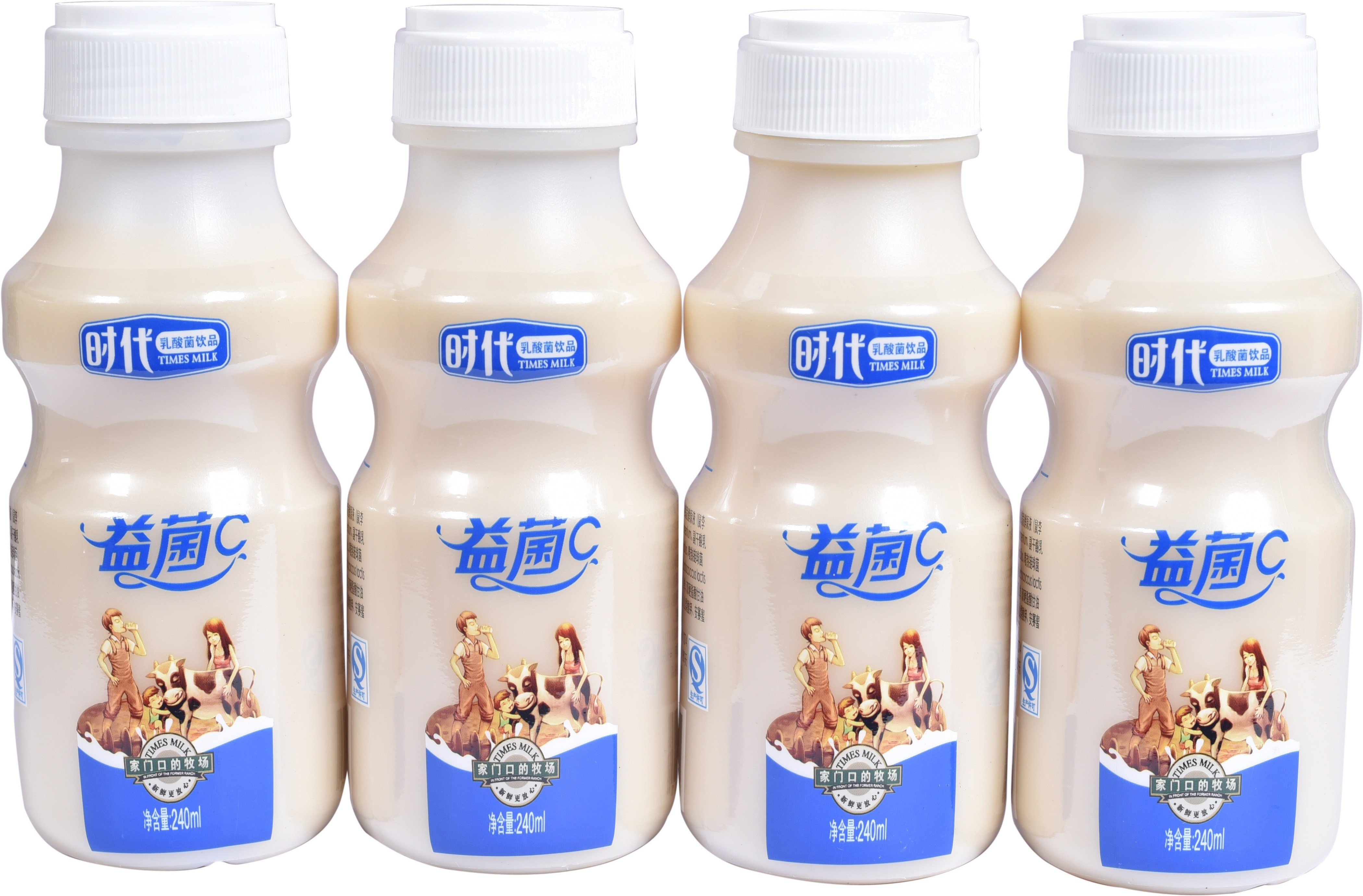 [苏宁易购超市]时代牛奶益菌C 1*4*240ml