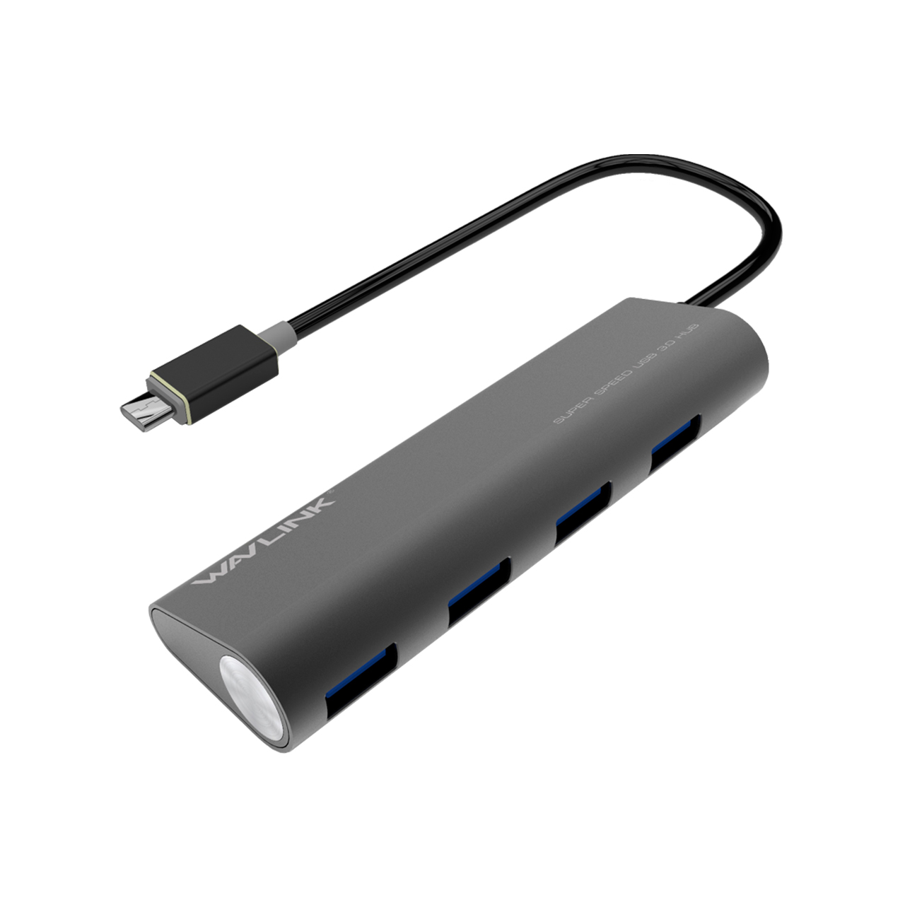 睿因（Wavlink）WL-UH3048C Type-c转USB3.0集线器hub接口转换器一拖四口扩展器高速分线器