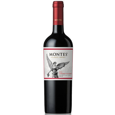 智利原瓶进口红酒蒙特斯(Montes)红酒经典系列赤霞珠干红葡萄酒750ml单支