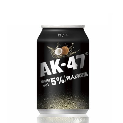 AK47男人鸡尾酒 椰子味 5° 330ml 果酒 预调酒