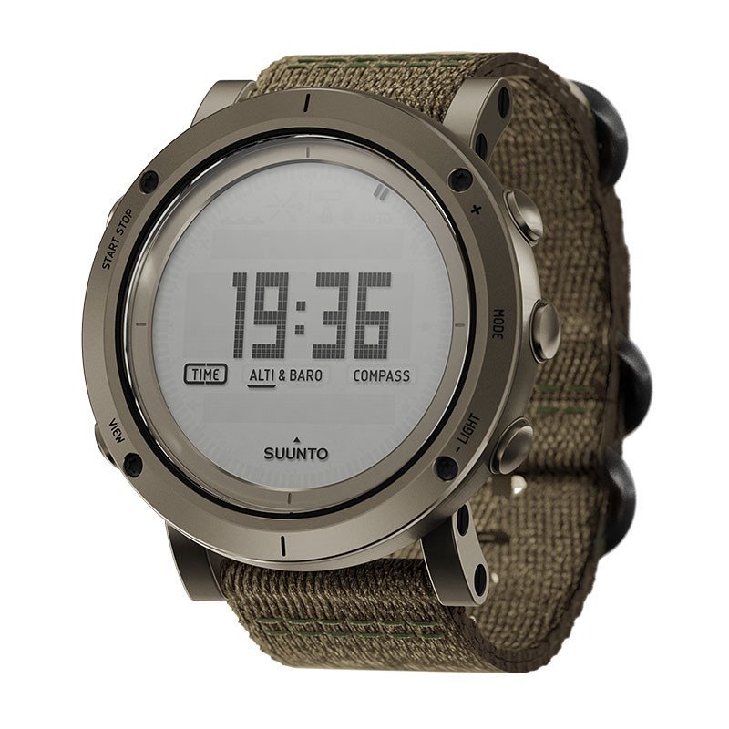 颂拓(SUUNTO) 本源军绿编织表带户外腕表SS021217000