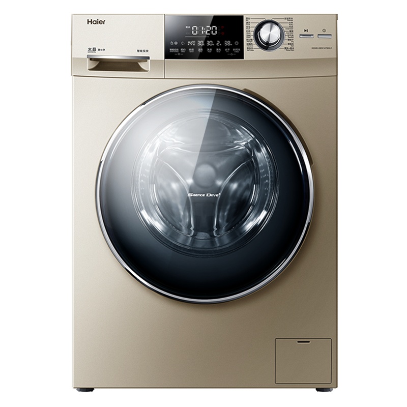 海尔(Haier)10公斤 直驱变频 全自动家用滚筒洗衣机 干衣机洗烘一体机 XQG100-HBDX14756GU1