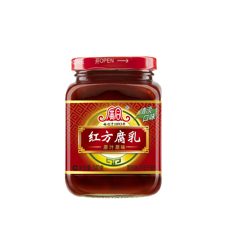 [苏宁易购超市]广合 红方腐乳(原汁原味)340g