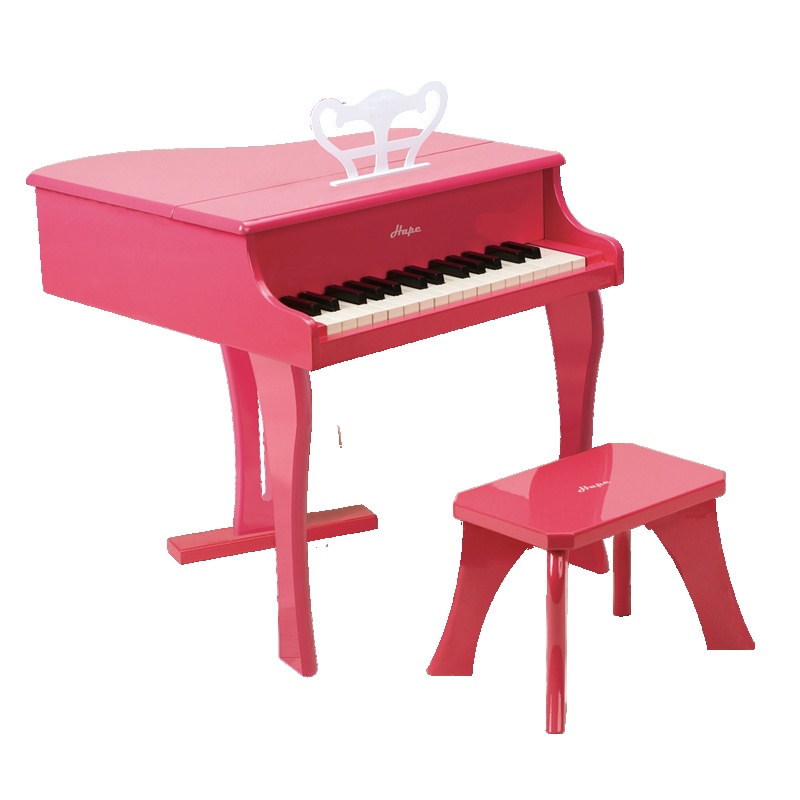 Hape30键钢琴粉色3-6岁早教益智玩具启蒙音乐玩具男孩女孩玩具