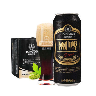 青岛啤酒 黑啤(12度)500ml*12罐