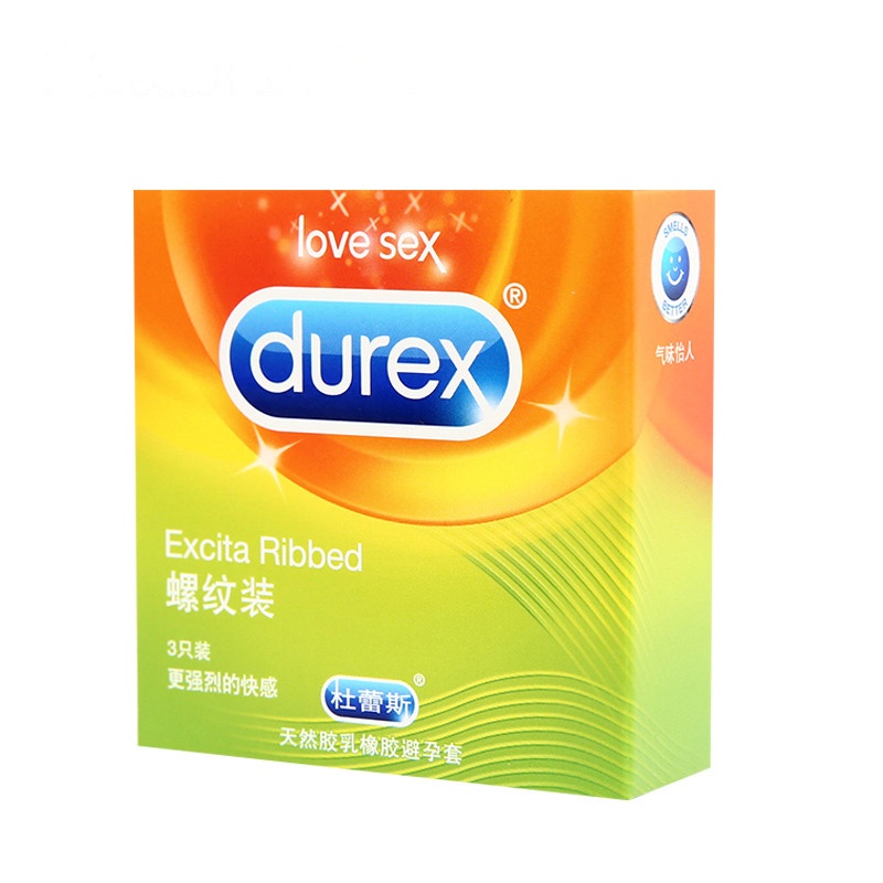 杜蕾斯(Durex)避孕套 螺纹3只+love3只送超薄2只安全套套 男用成人情趣计生用品byt