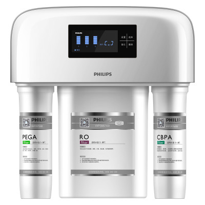 飞利浦 Philips 家用净水器 净水机 反渗透智能纯水机WP4174/01