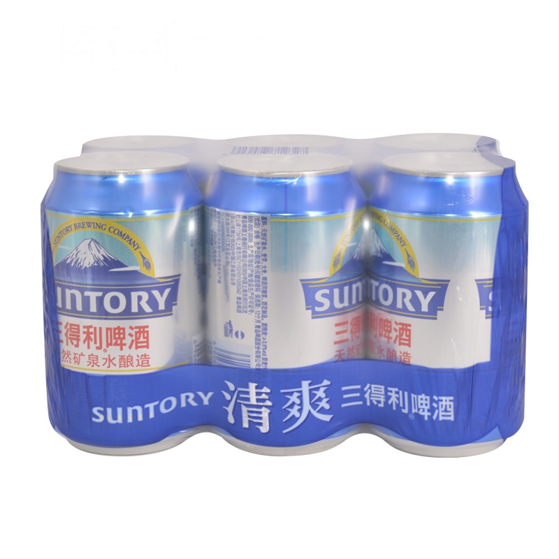 三得利 清爽啤酒 330ml*6/组