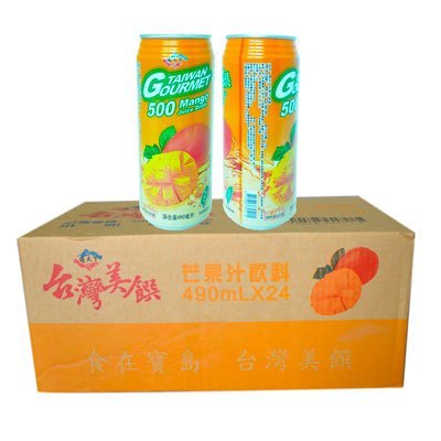 通天下芒果汁490ml*24台湾进口果汁饮料