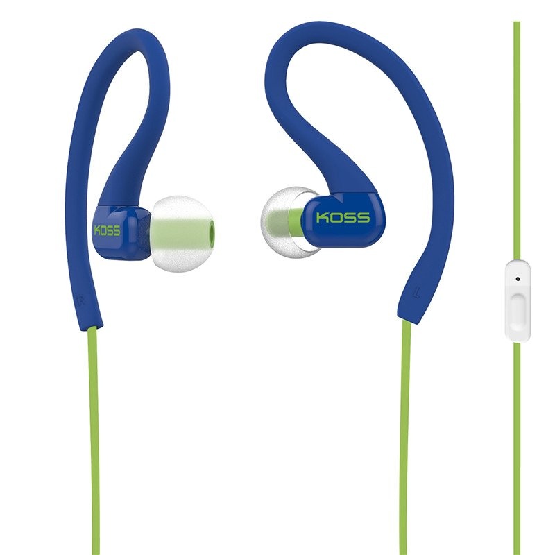 高斯（KOSE）KSC32iB 耳挂式运动耳塞 防汗设计 运动带麦线控 蓝色