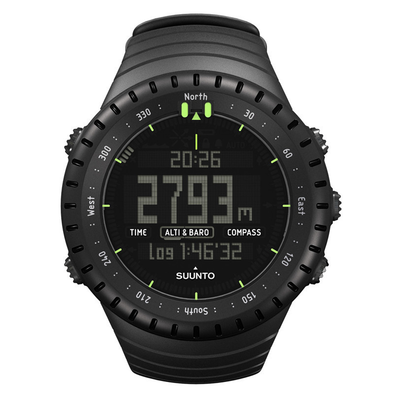 颂拓(SUUNTO)手表 户外运动核心全黑男表SS014279010