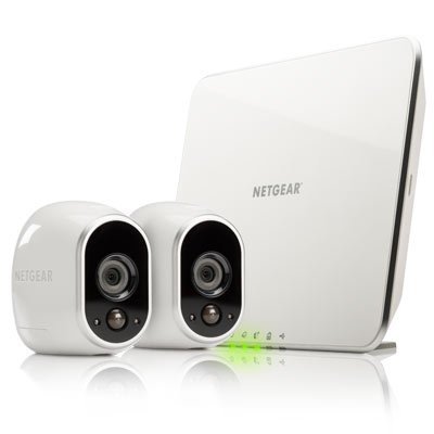 美国网件(NETGEAR)爱洛(ARLO) VMS3230 高清智能家庭双摄像头套装监控系统(含2个摄像头+基座套装)