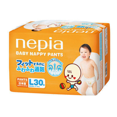 日本原装进口妮飘婴儿纸尿裤 L 30PCS