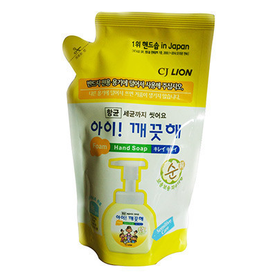 韩国进口 CJ LION 泡沫洗手液补充装200ml (抗敏感型)