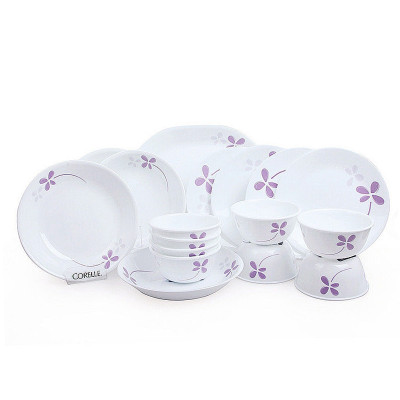 康宁(CORELLE)餐具套装四叶草-17WP美国进口餐具终身质保 碗碟餐盘