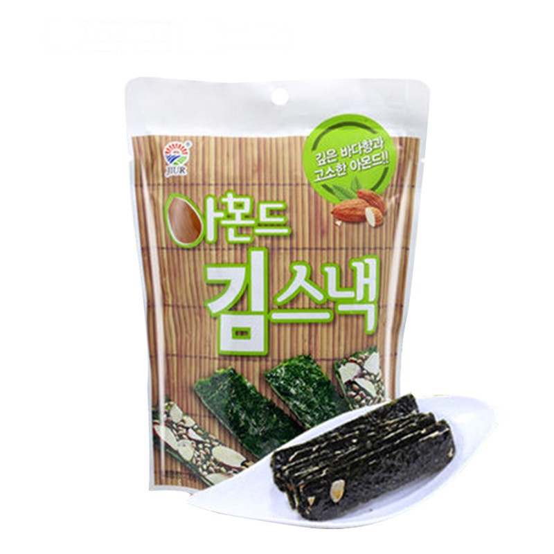 九日牌扁桃仁海苔25g 韩国进口调味海苔即食拌饭包饭紫菜香脆片办公旅行休闲零食