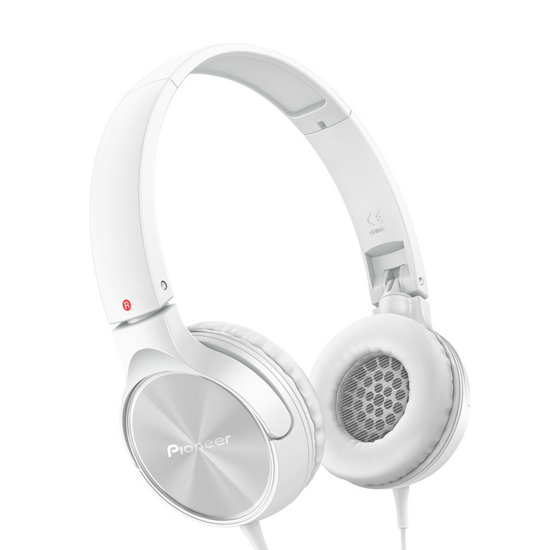Pioneer/先锋 SE-MJ522重低音耳机 头戴式电脑耳机 手机通用可折叠耳机 白色