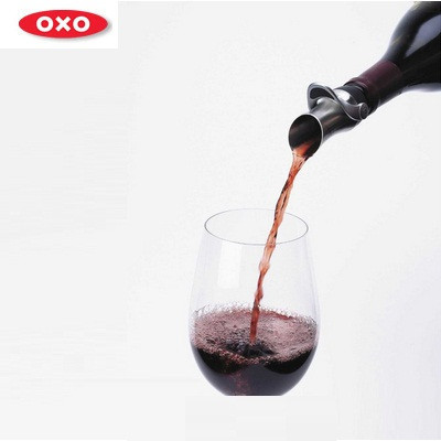 美国OXO奥秀二合一不锈钢红酒瓶塞红酒塞倒酒器注酒器酒嘴