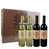 丰收窖藏礼盒干红+干白葡萄酒 750ml*4 礼盒装