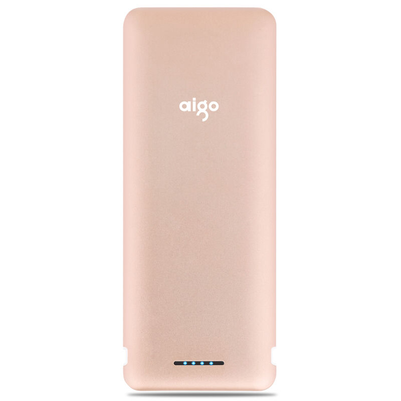 爱国者(aigo) 移动电源 S6 双USB接口 20000毫安 轻薄便携充电宝 玫瑰金