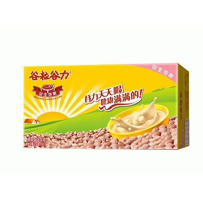 谷粒谷力 谷物牛奶饮品早餐奶花生浓浆250ml*18盒/箱 植物蛋白含乳饮料