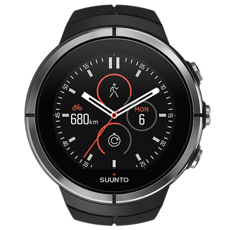 颂拓(SUUNTO)斯巴达极限户外手表精钢黑色SS022952000