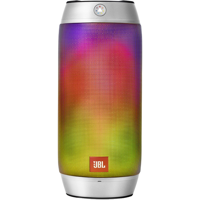 JBL Pulse2音乐脉动二代 蓝牙炫彩音箱无线便携小音响低音HIFI 银色