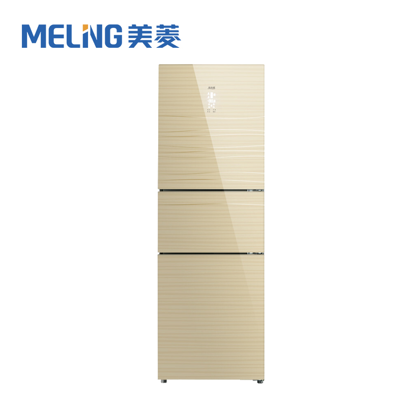 美菱(MELING) BCD-271WP3B 271升 风冷变频 玻璃面板 中门宽幅变温三门冰箱