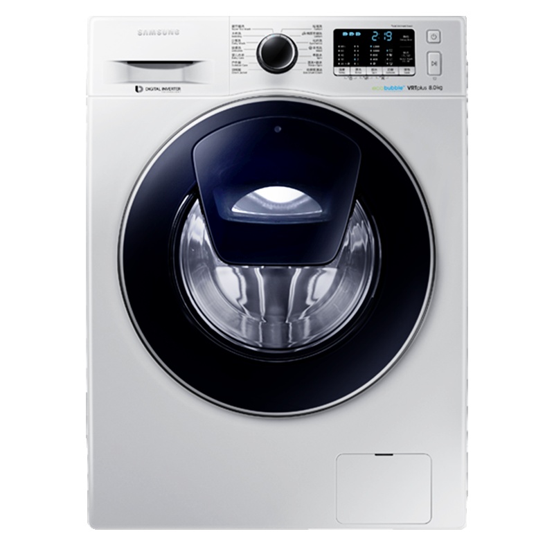 三星(SAMSUNG)8kg滚筒洗衣机超薄智能BLDC变频WW80K5210VS/SC(XQG80-80K5210VS)