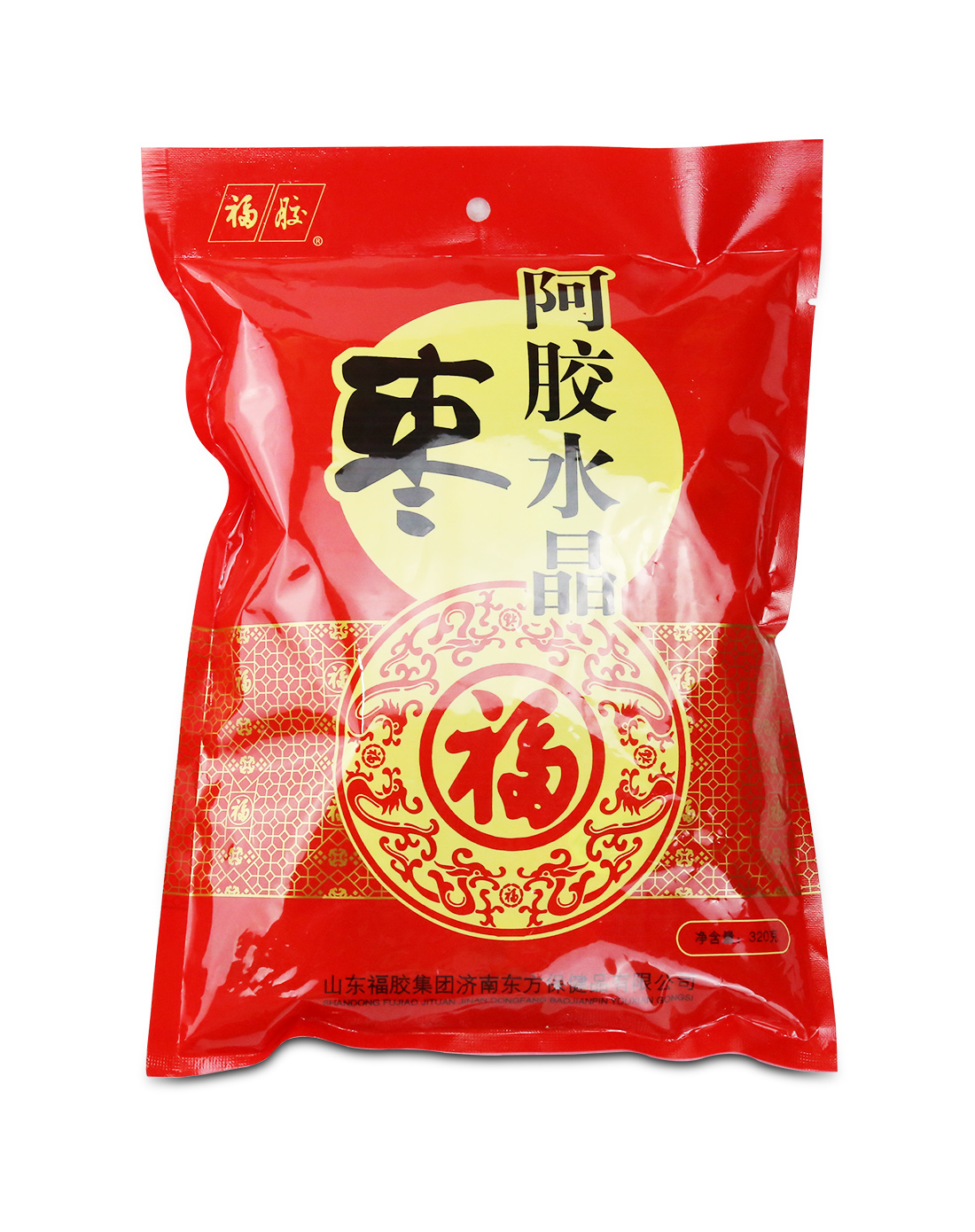 福胶 福牌 阿胶水晶枣320g即食阿胶枣零食