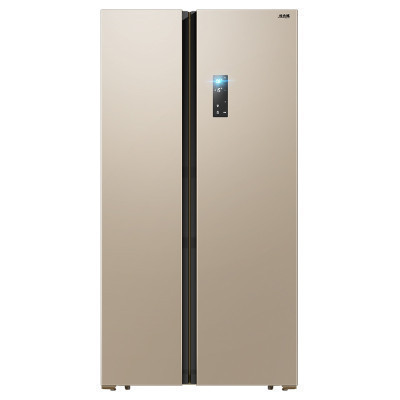 美菱(MEILING) BCD-608WPCX 608升 变频保鲜 风冷无霜 节能静音 时尚对开门冰箱(金色)