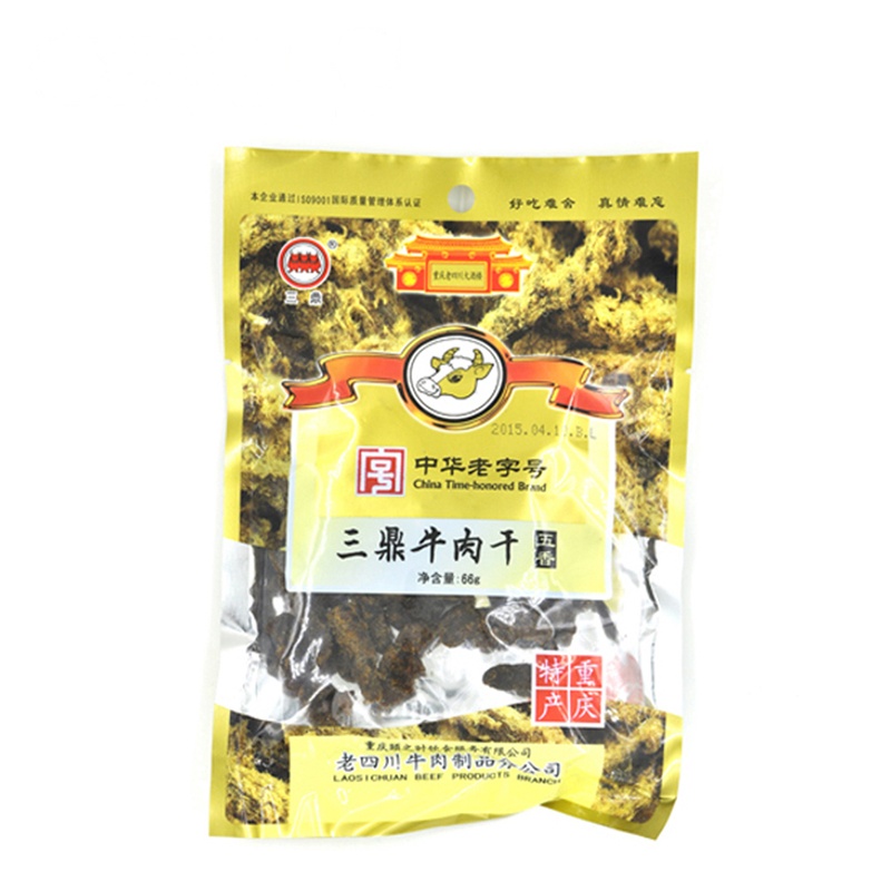 三鼎五香牛肉干66G