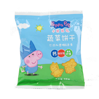 Peppa Pig 小猪佩奇 蔬菜饼干 25g/袋