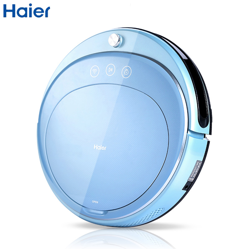 海尔(Haier)月光宝盒扫地机器人J3500 WIFI智控 超薄 弓字型规划 自动清扫 扫拖一体0.6升尘盒 扫地机