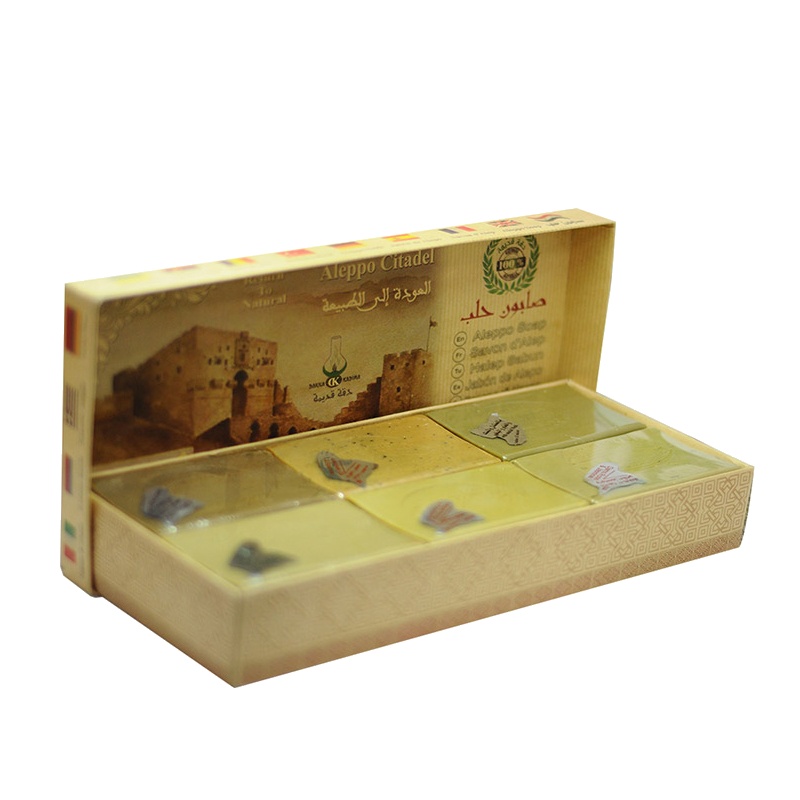 天然橄榄皂分享装 DAKKA KADIMA/达卡卡蒂玛 叙利亚进口 手工皂 深层清洁 各种肤质通用150克×6