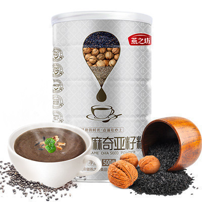 燕之坊 核桃芝麻奇亚籽粉 烘焙 熟粉 五谷杂粮 禅食代餐粉 500g