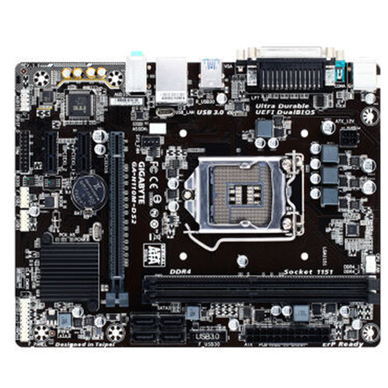 苏宁自营技嘉(GIGABYTE)H110M-DS2 主板 (Intel H110/LGA 1151)