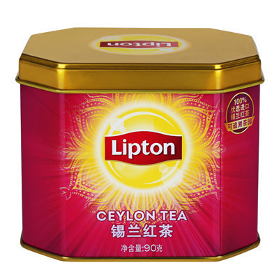 立顿(Lipton)锡兰红茶90g 罐装 散茶 茶叶