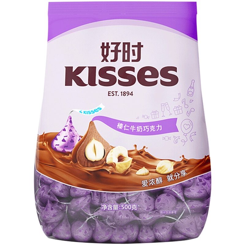 好时 Kisses榛仁牛奶巧克力 500g