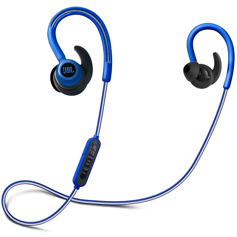 JBL REFLECT CONTOUR无线蓝牙耳机 运动耳 机跑步入耳式耳塞 挂耳式耳机 蓝色