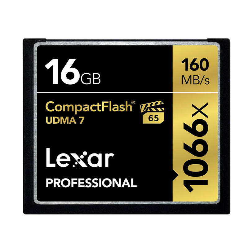 雷克沙(Lexar)CF卡 16GB 1066X读160MB/s写95MB/s单反相机存储卡