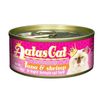 爱达思(Aatas Cat)猫罐头80g 金枪鱼白身虾肉配方啫喱罐头泰国原装进口