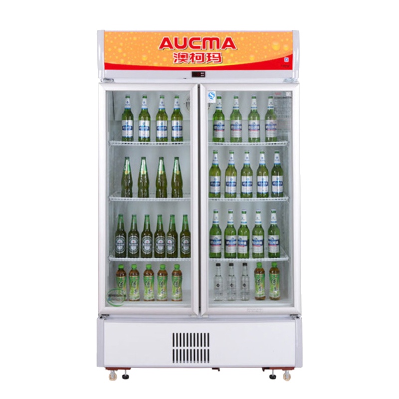 澳柯玛(Aucma)609升侧开门单温冷柜商用展示柜立式陈列柜冷藏柜冷藏保鲜柜啤酒饮料柜双开门SC-609