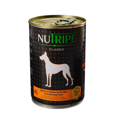 纽萃宝(NUTRIPE)狗罐头390g 三文鱼&鲜草羊肚配方犬罐头新西兰原装进口(含青口贝萃取物)