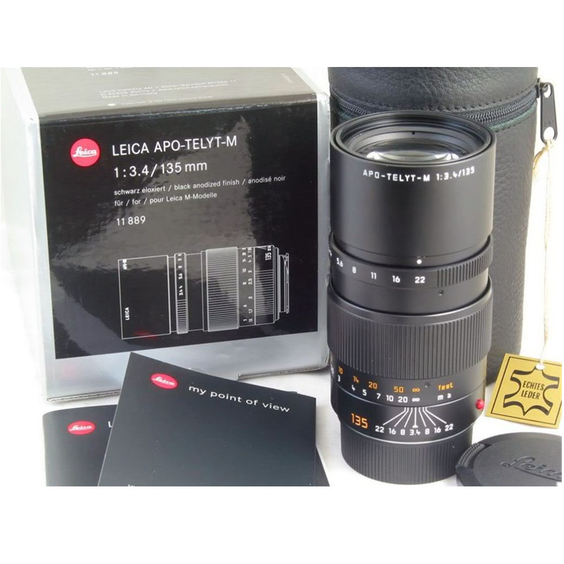 徕卡(Leica)M镜头 徕卡卡口 远摄定焦 46mm口径M 135mmf/3.4 长焦远射镜头 黑色11889