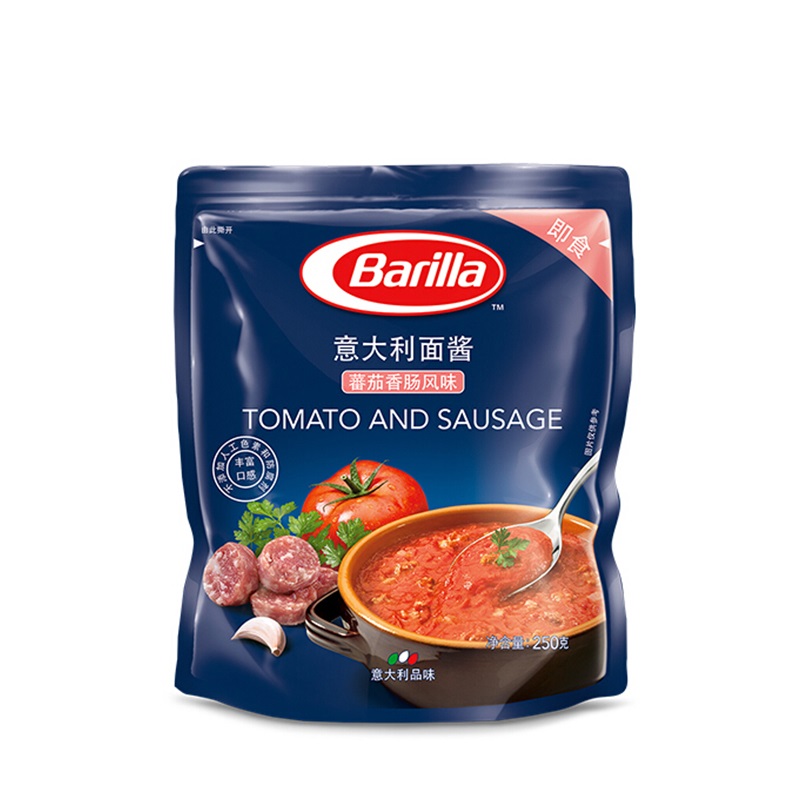Barilla百味来 国产蕃茄香肠风味意大利面酱 其他意面酱袋装250g