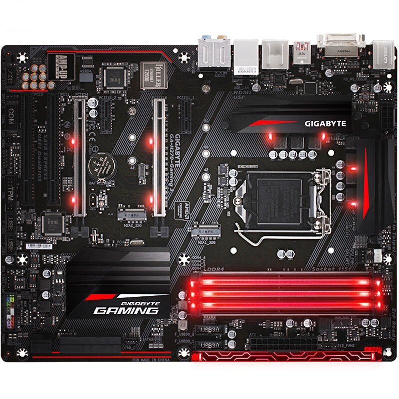 技嘉(GIGABYTE) H270-Gaming 3 台式机游戏主板 (INTEL平台/LGA 1151)