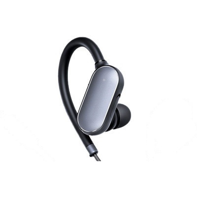 小米(MI)运动蓝牙耳机 耳挂式 分离式 线控 防水 开车 跑步 黑色 无线耳机