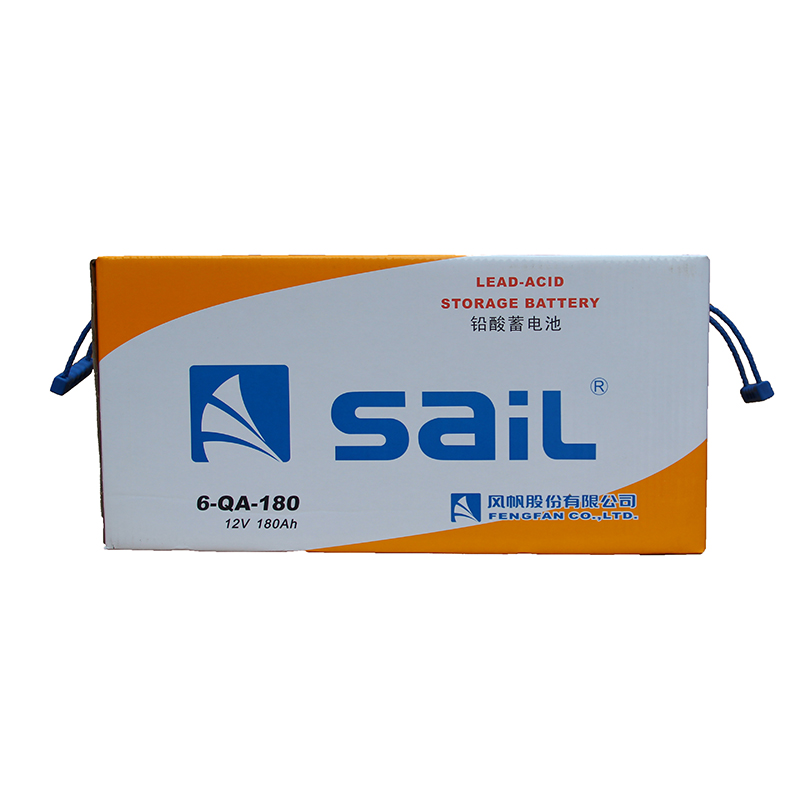 风帆(sail) 蓄电池 6-QA-180a 少维护加液汽车电瓶(不含电解液)12V180AH适用工程机械/拖拉机