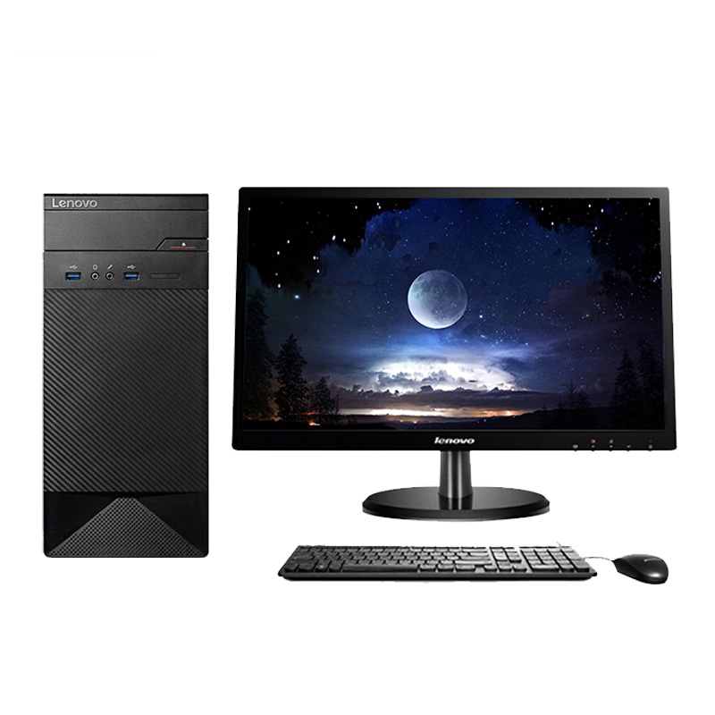 联想(Lenovo)30600I 办公台式电脑 19.5英寸显示器(G3900 4G 500G 无光驱 Win10H)